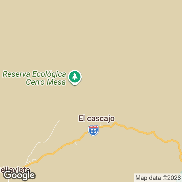 Map of Santa Cruz, Galápagos, near Cerro Mesa