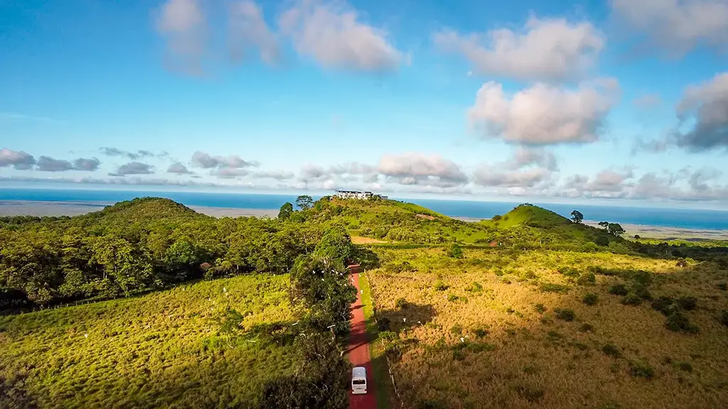 Aerial view of Santa Cruz highlands