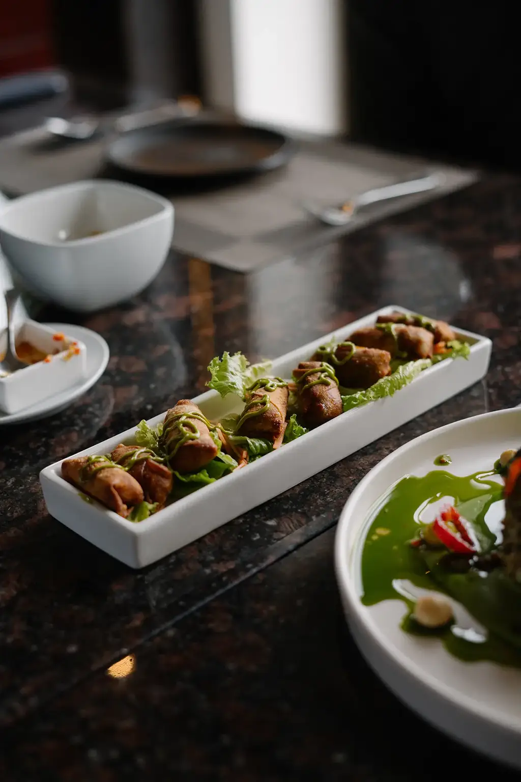 Gourmet dish at Evolution by Pikaia Restaurant